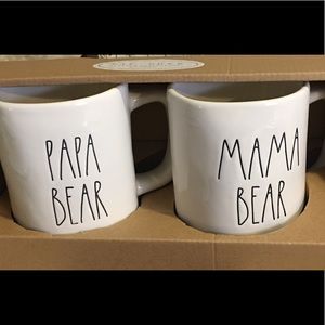 Rae Dunn - Papa Bear & Mama Bear Mugs